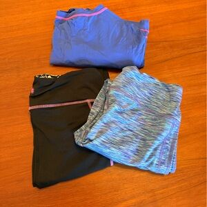 Lilly Pulitzer Blue and Black Activewear Set